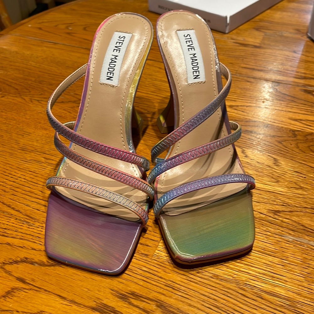 Steve Madden rainbow sandals